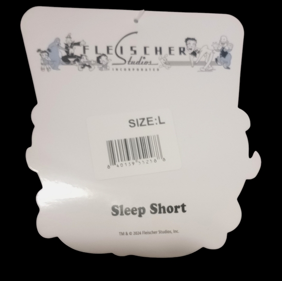 Betty Boop Stretch Velvet Sleep Boy Shorts - Picture 3 of 3